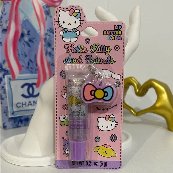 Hello Kitty Pink Lip Butter Balm with Bow Charm - Picture 1 of 2